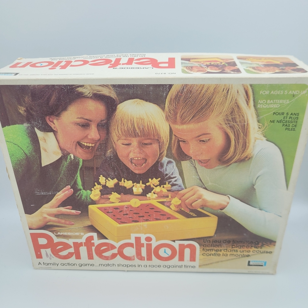 Vintage 1976 Lakeside's Perfection Family Action Game